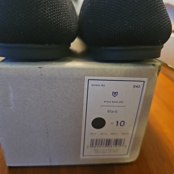 Rothy's The Square Ballet Flats Womens Sz 10 - Black - Picture 2 of 5